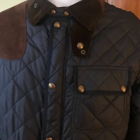 Polo Ralph Lauren Vintage Men’s Quilted Jacket L & XL Navy Blue